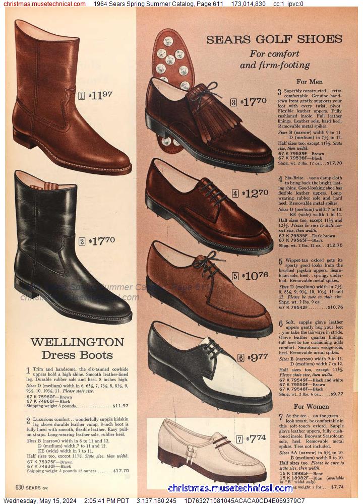 1964 Sears Spring Summer Catalog, Page 611