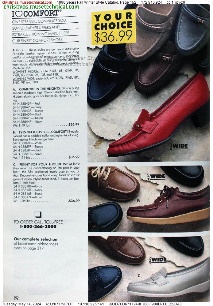 1990 Sears Fall Winter Style Catalog, Page 152