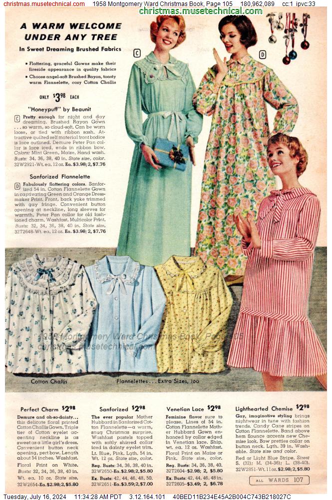 1958 Montgomery Ward Christmas Book, Page 105