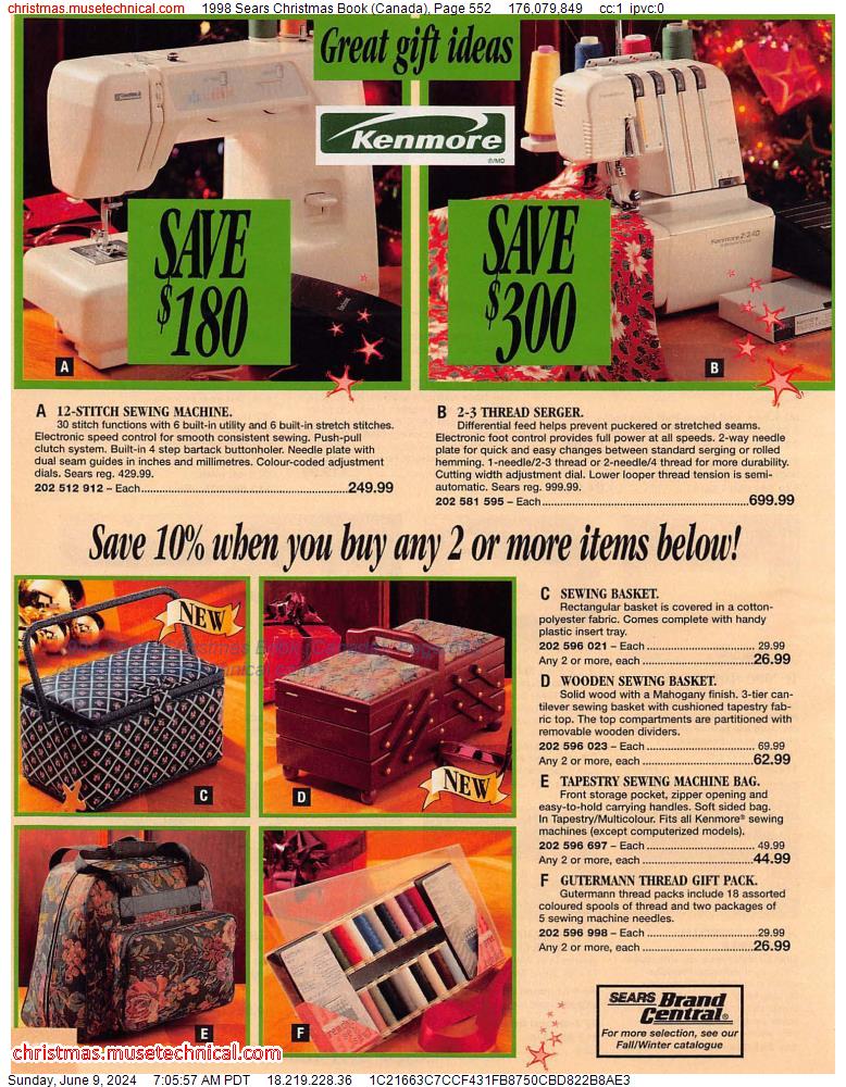1998 Sears Christmas Book (Canada), Page 552