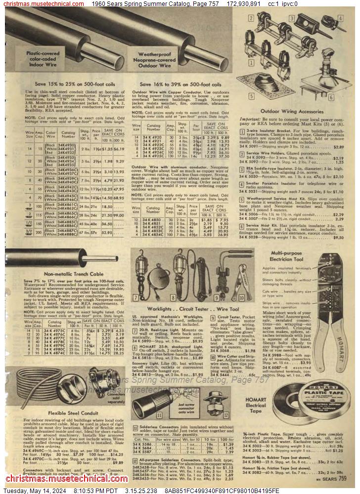 1960 Sears Spring Summer Catalog, Page 757