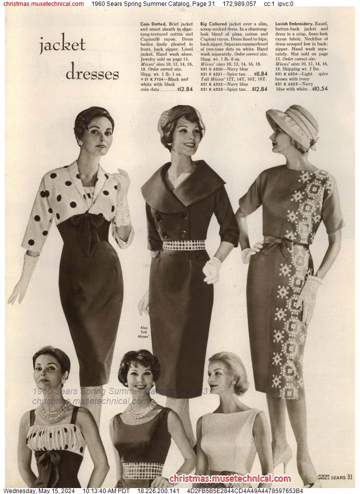 1960 Sears Spring Summer Catalog, Page 31