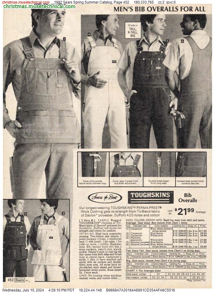1982 Sears Spring Summer Catalog, Page 452