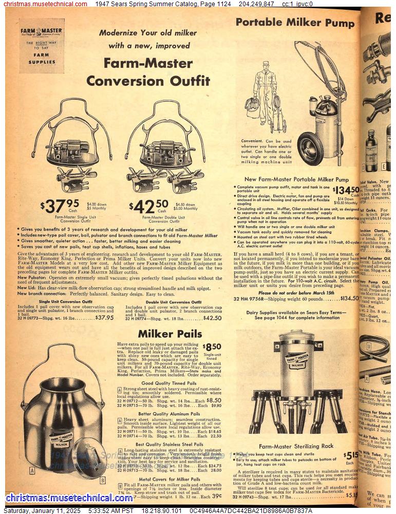 1947 Sears Spring Summer Catalog, Page 1124