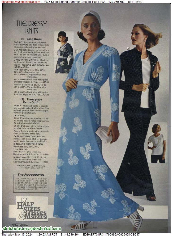 1976 Sears Spring Summer Catalog, Page 102