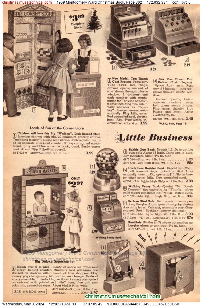 1959 Montgomery Ward Christmas Book, Page 362
