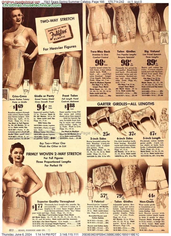 1941 Sears Spring Summer Catalog, Page 195