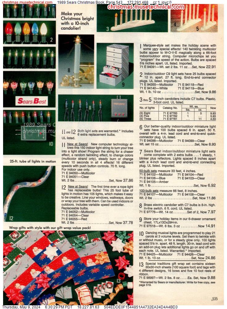 1989 Sears Christmas Book, Page 543