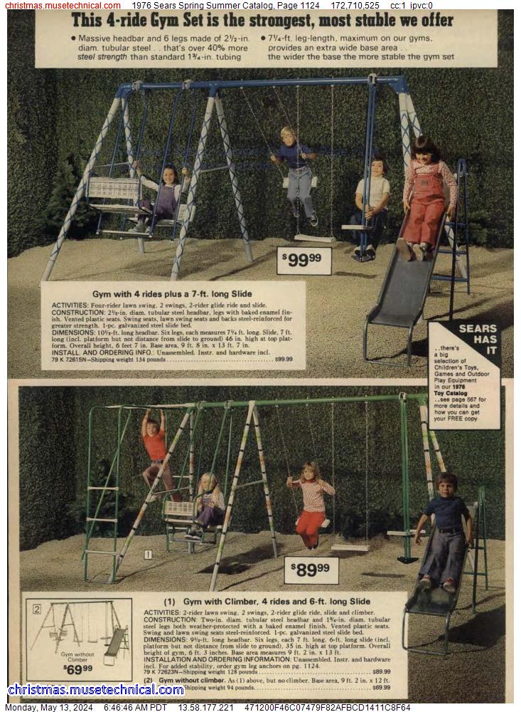 1976 Sears Spring Summer Catalog, Page 1124