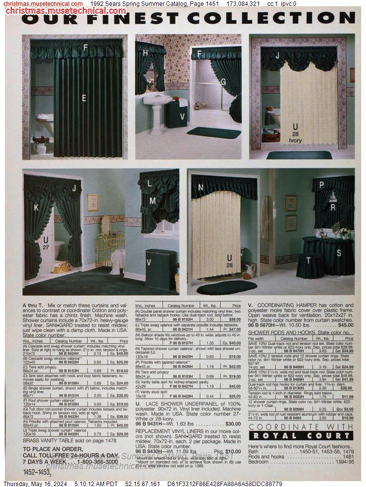 1992 Sears Spring Summer Catalog, Page 1451