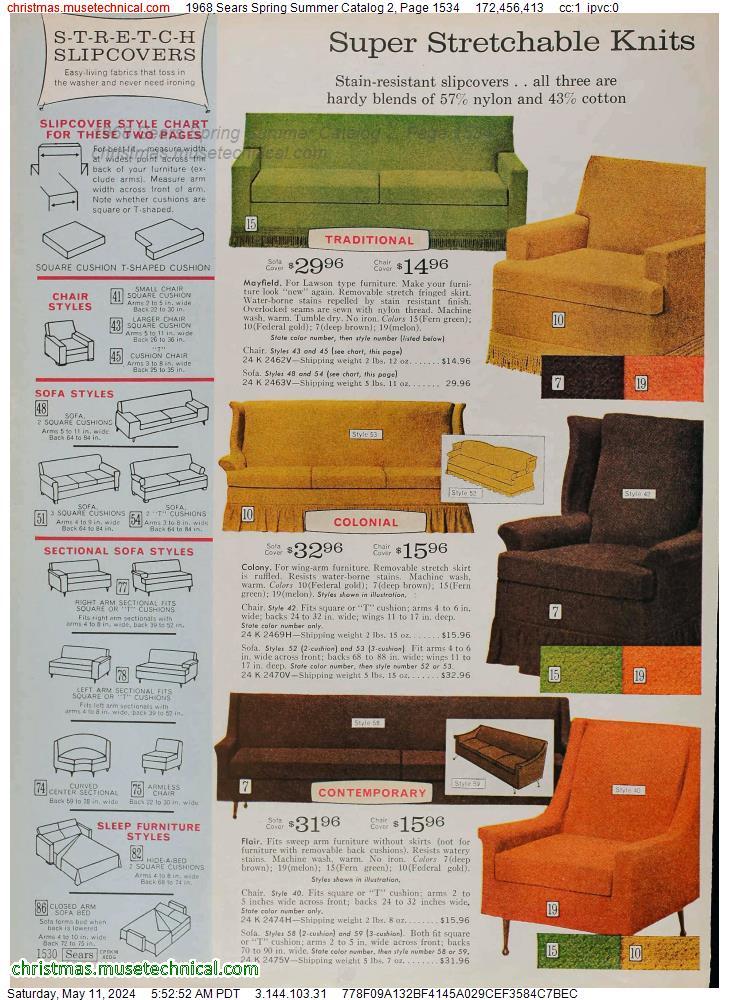 1968 Sears Spring Summer Catalog 2, Page 1534