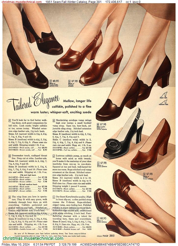 1951 Sears Fall Winter Catalog, Page 381