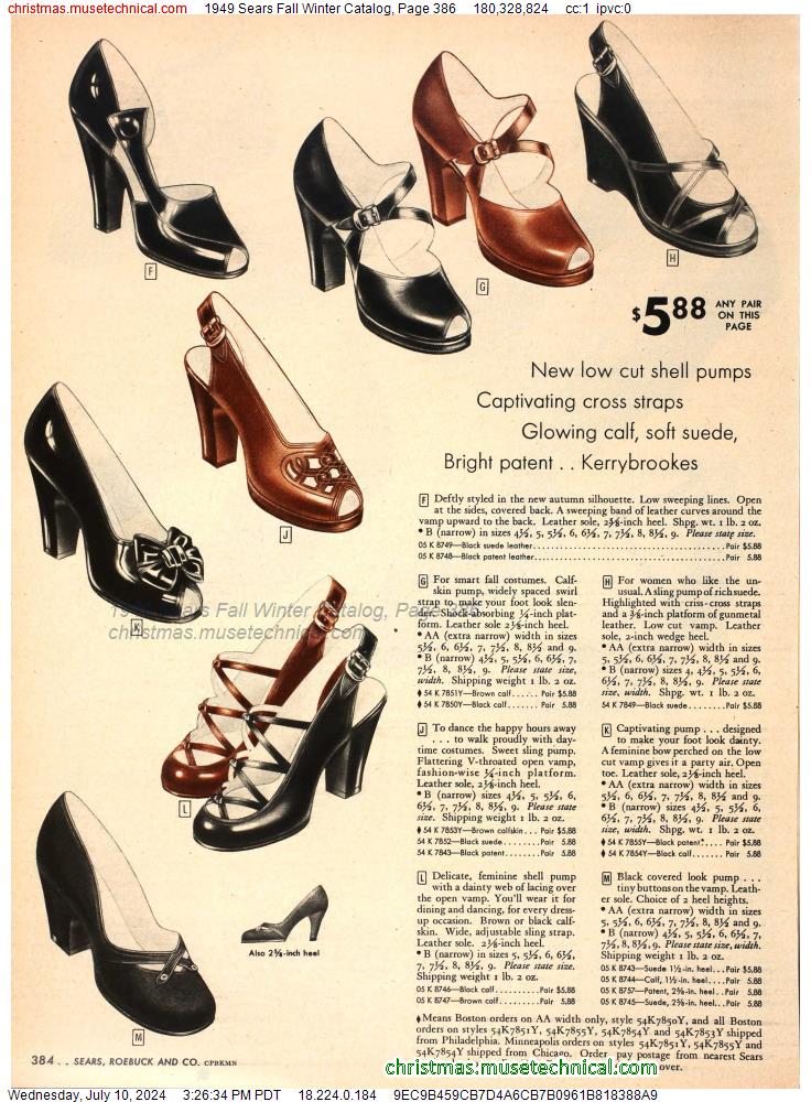 1949 Sears Fall Winter Catalog, Page 386