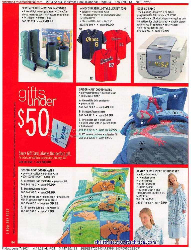2004 Sears Christmas Book (Canada), Page 84
