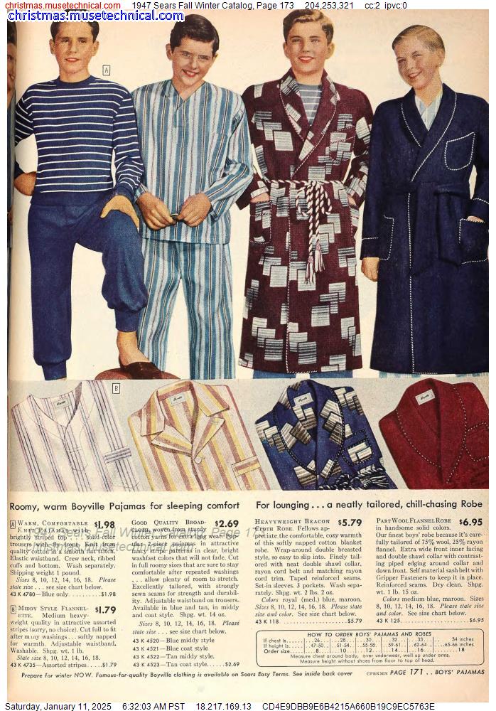 1947 Sears Fall Winter Catalog, Page 173