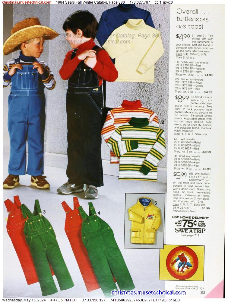 1984 Sears Fall Winter Catalog, Page 380