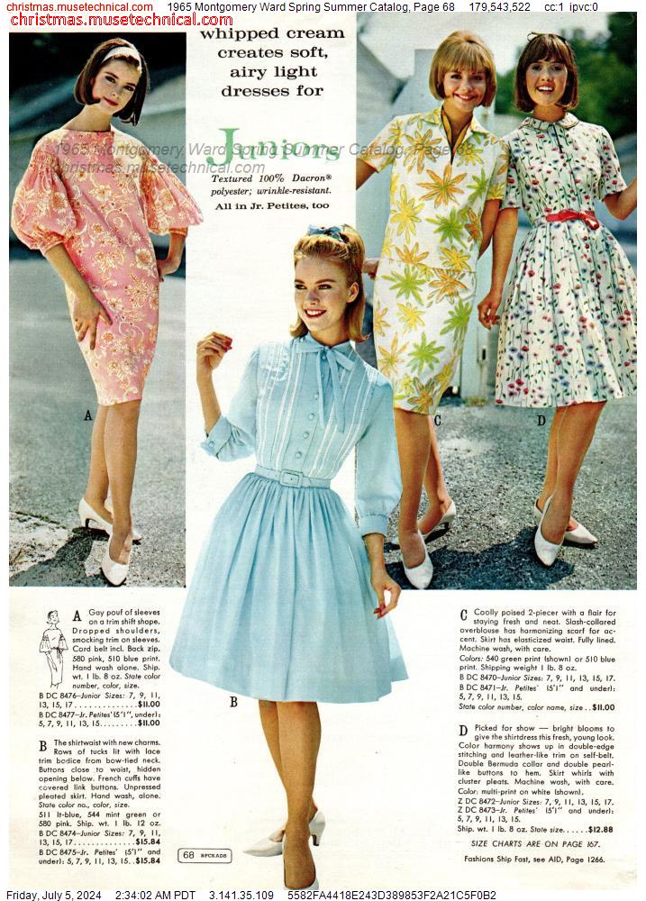 1965 Montgomery Ward Spring Summer Catalog, Page 68