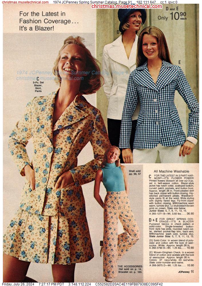 1974 JCPenney Spring Summer Catalog, Page 91