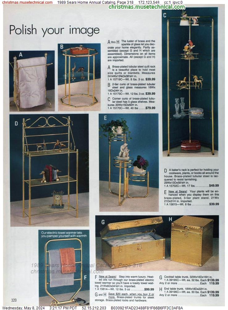 1989 Sears Home Annual Catalog, Page 318