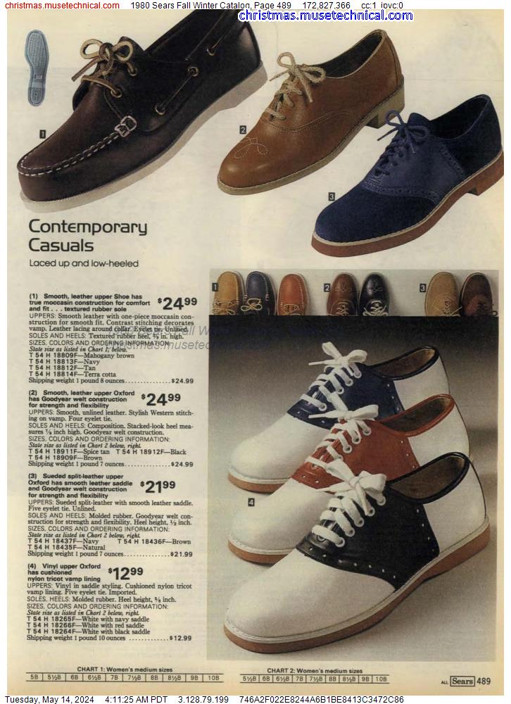 1980 Sears Fall Winter Catalog, Page 489