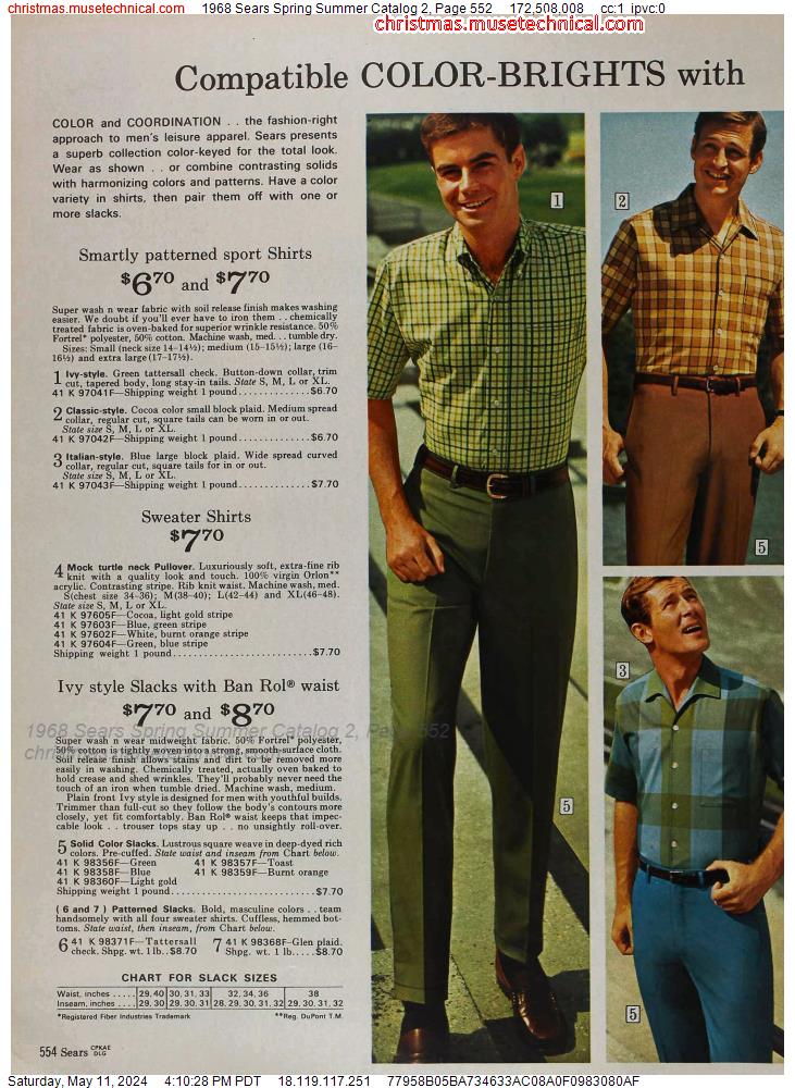 1968 Sears Spring Summer Catalog 2, Page 552
