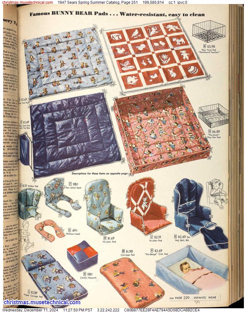 1947 Sears Spring Summer Catalog, Page 251