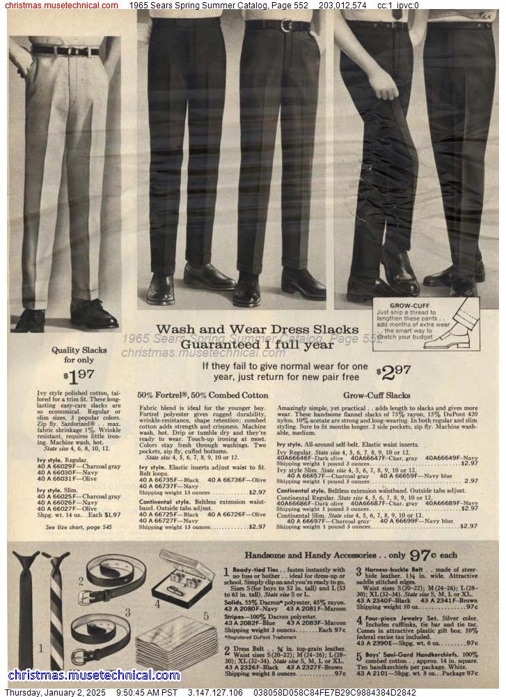 1965 Sears Spring Summer Catalog, Page 552