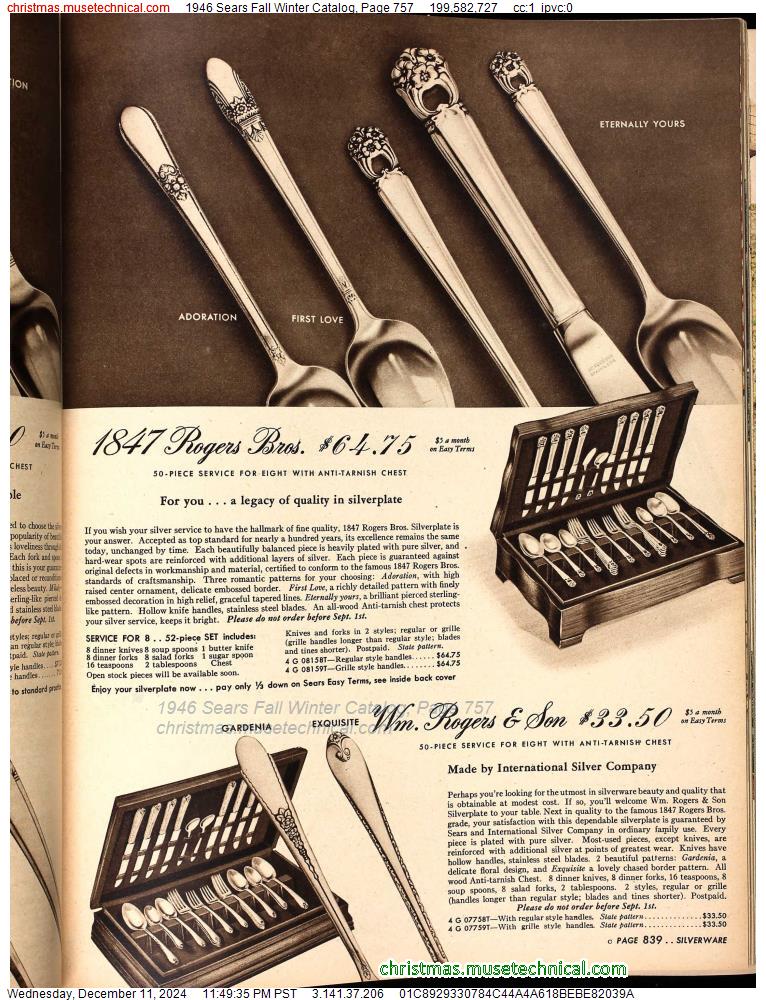 1946 Sears Fall Winter Catalog, Page 757