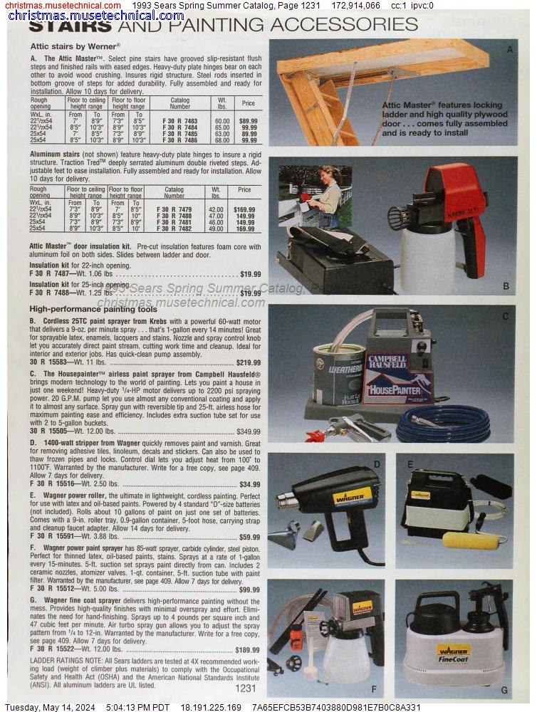 1993 Sears Spring Summer Catalog, Page 1231