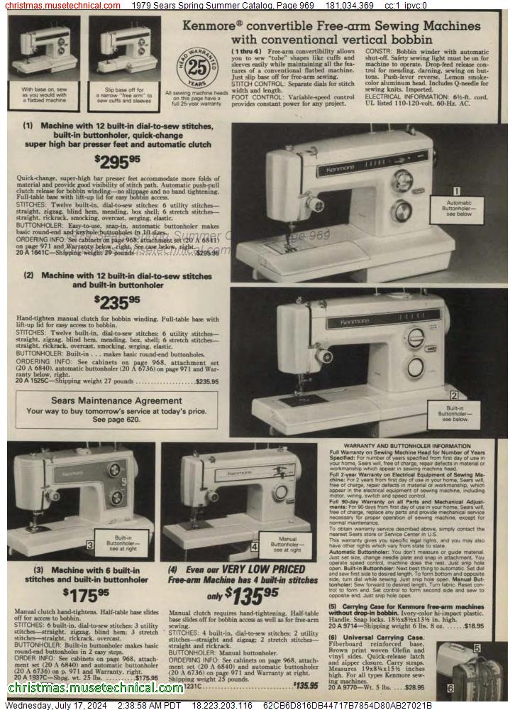 1979 Sears Spring Summer Catalog, Page 969