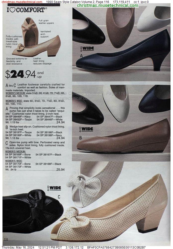 1990 Sears Style Catalog Volume 2, Page 116