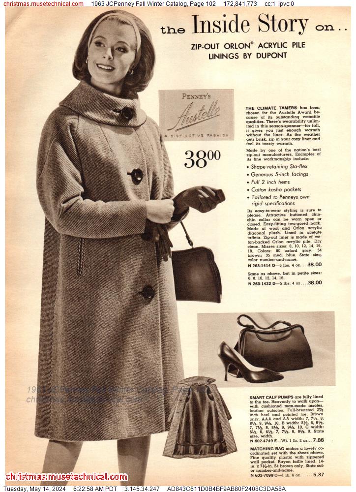 1963 JCPenney Fall Winter Catalog, Page 102