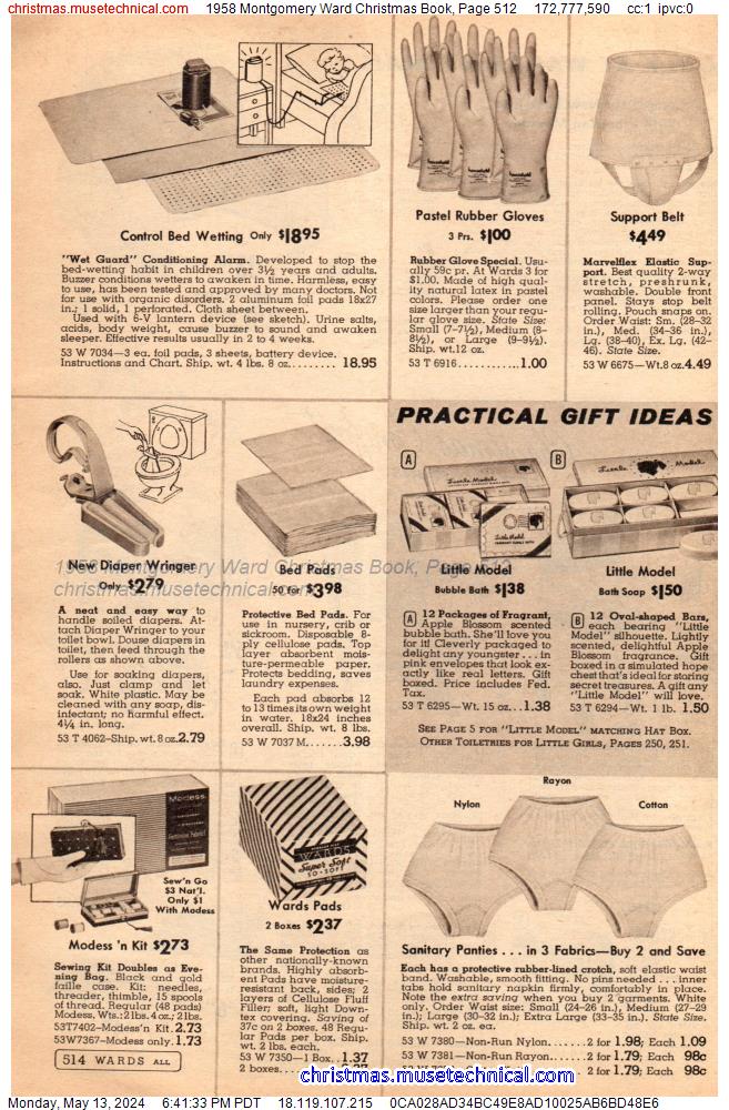 1958 Montgomery Ward Christmas Book, Page 512
