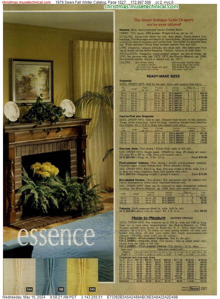1979 Sears Fall Winter Catalog, Page 1527