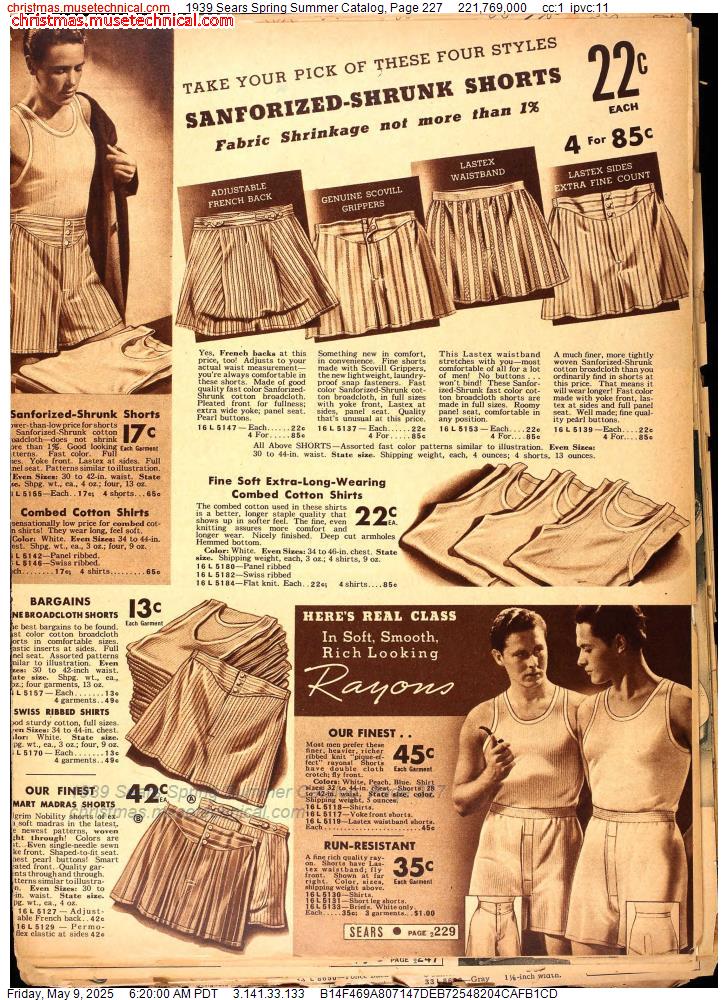 1939 Sears Spring Summer Catalog, Page 227