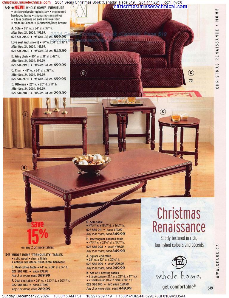 2004 Sears Christmas Book (Canada), Page 519