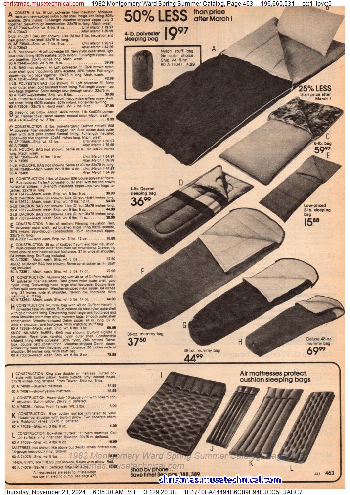 1982 Montgomery Ward Spring Summer Catalog, Page 463