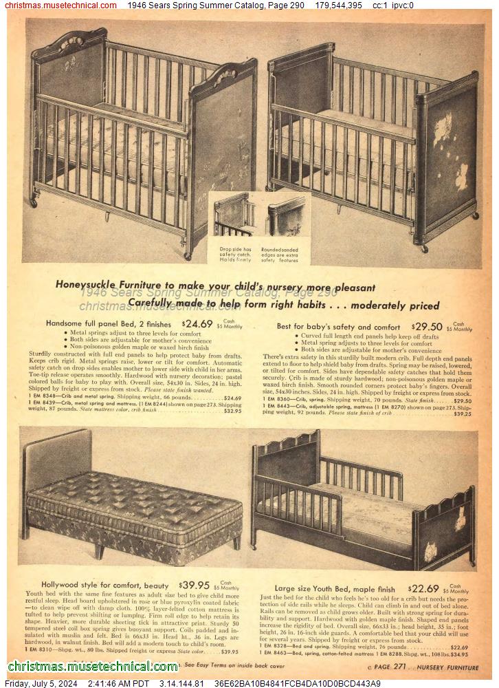1946 Sears Spring Summer Catalog, Page 290