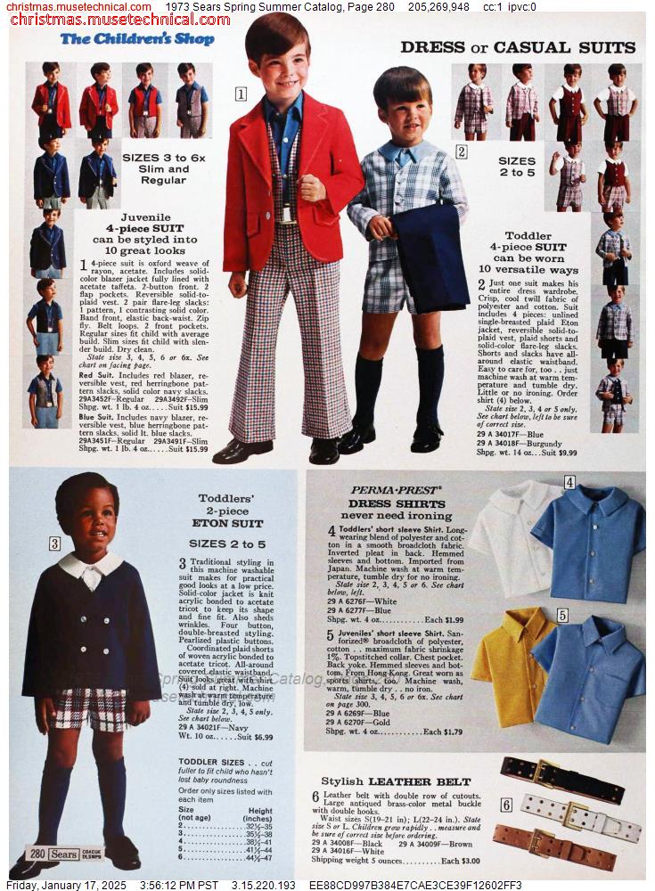 1973 Sears Spring Summer Catalog, Page 280