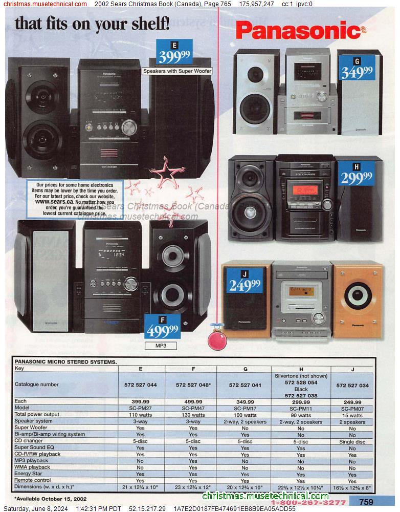 2002 Sears Christmas Book (Canada), Page 765
