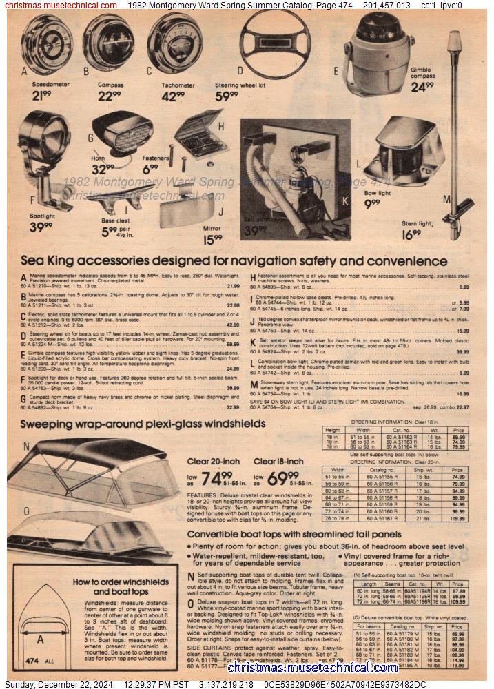 1982 Montgomery Ward Spring Summer Catalog, Page 474