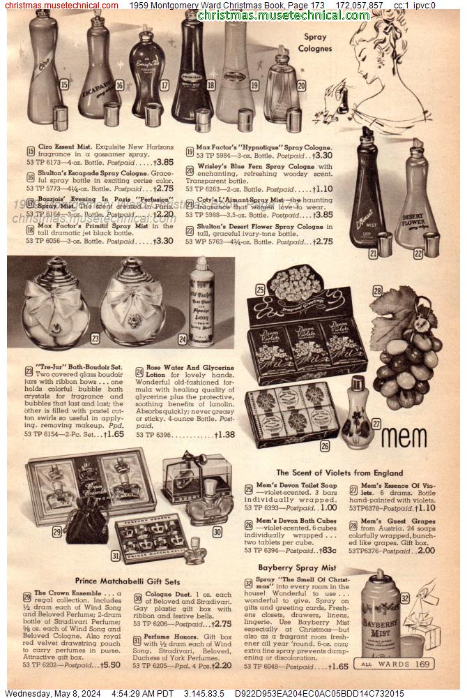 1959 Montgomery Ward Christmas Book, Page 173