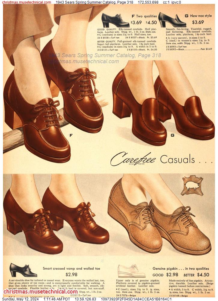 1943 Sears Spring Summer Catalog, Page 318
