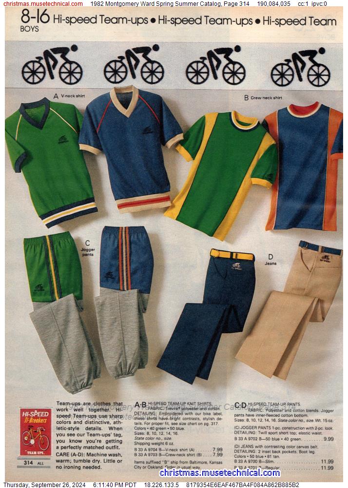 1982 Montgomery Ward Spring Summer Catalog, Page 314