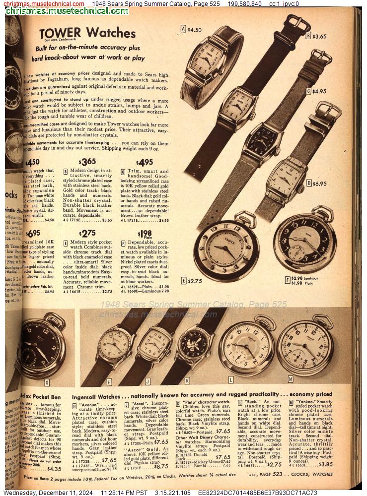 1948 Sears Spring Summer Catalog, Page 525