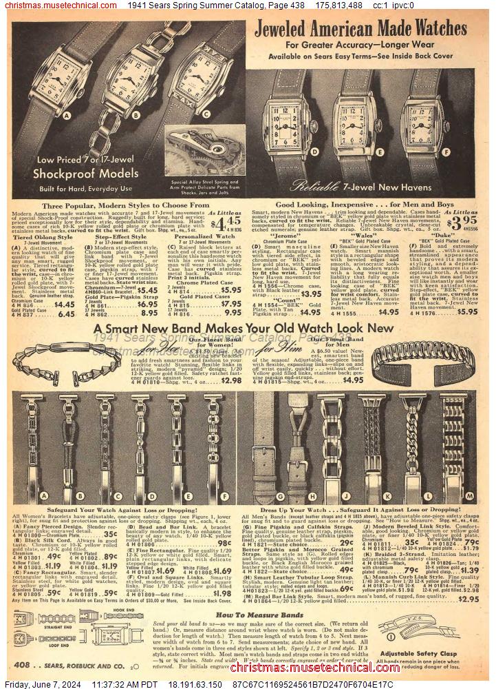 1941 Sears Spring Summer Catalog, Page 438