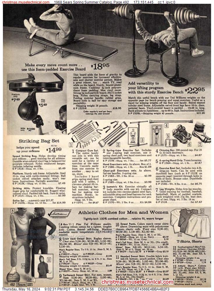 1968 Sears Spring Summer Catalog, Page 492