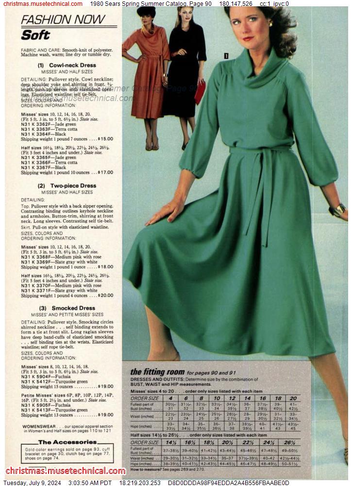 1980 Sears Spring Summer Catalog, Page 90