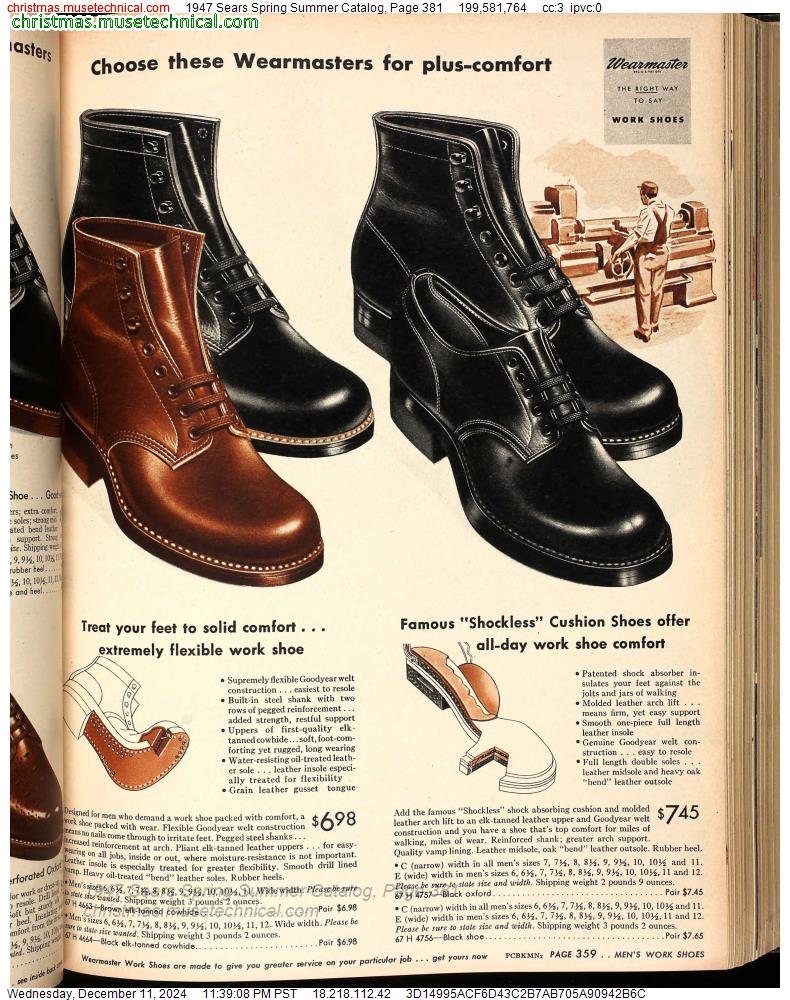 1947 Sears Spring Summer Catalog, Page 381