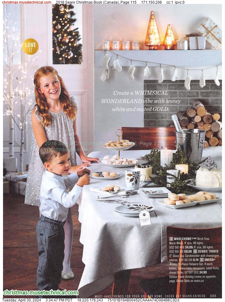 2016 Sears Christmas Book (Canada), Page 115
